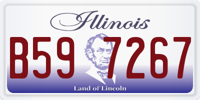 IL license plate B597267