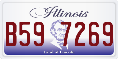 IL license plate B597269