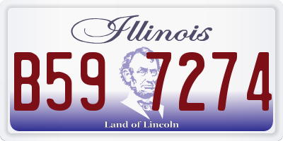 IL license plate B597274