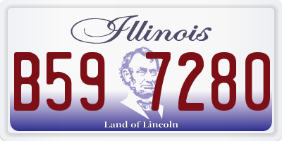 IL license plate B597280