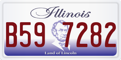 IL license plate B597282