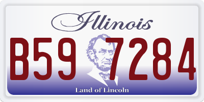 IL license plate B597284