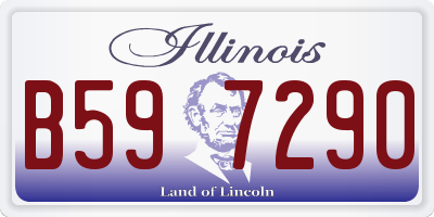 IL license plate B597290