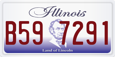IL license plate B597291