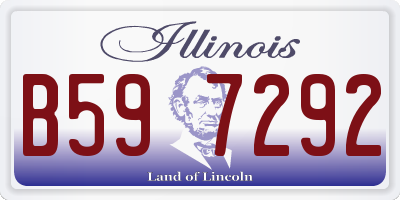 IL license plate B597292