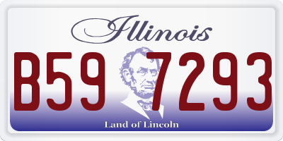 IL license plate B597293