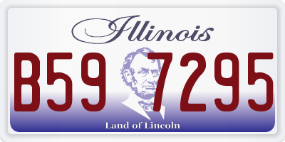IL license plate B597295