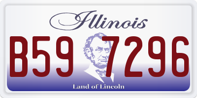 IL license plate B597296