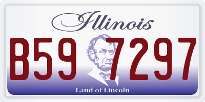 IL license plate B597297