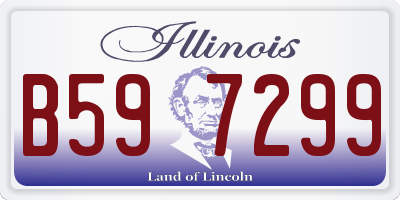 IL license plate B597299