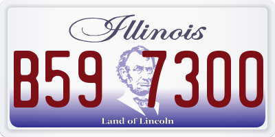IL license plate B597300