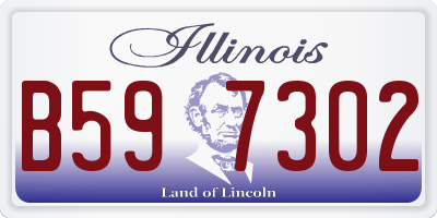 IL license plate B597302