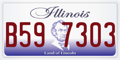 IL license plate B597303
