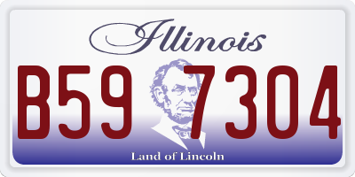 IL license plate B597304