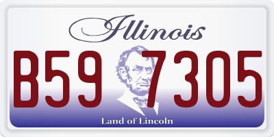 IL license plate B597305