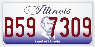 IL license plate B597309