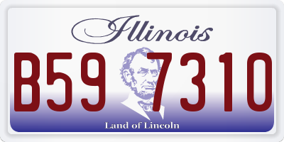 IL license plate B597310