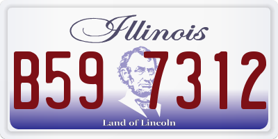 IL license plate B597312