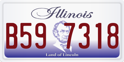 IL license plate B597318