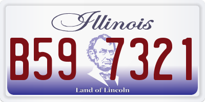 IL license plate B597321