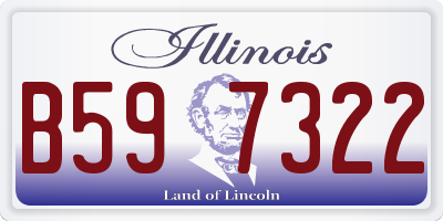 IL license plate B597322