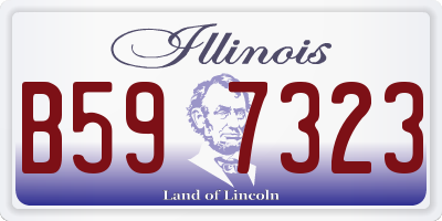 IL license plate B597323