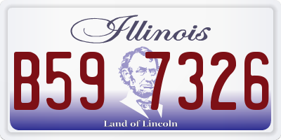 IL license plate B597326