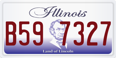IL license plate B597327
