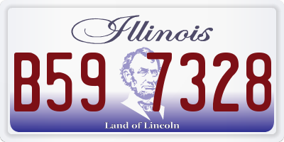 IL license plate B597328