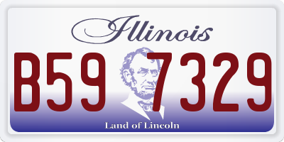 IL license plate B597329