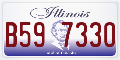 IL license plate B597330