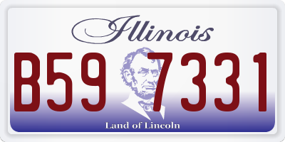 IL license plate B597331