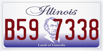 IL license plate B597338