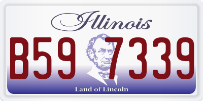 IL license plate B597339