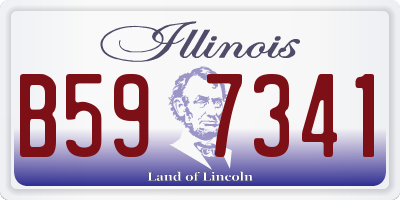 IL license plate B597341