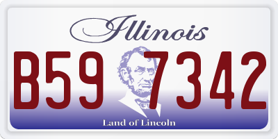 IL license plate B597342