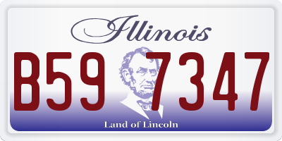 IL license plate B597347