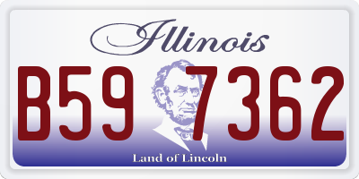 IL license plate B597362