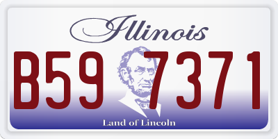 IL license plate B597371