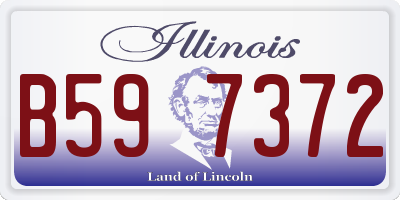 IL license plate B597372
