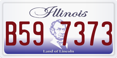 IL license plate B597373