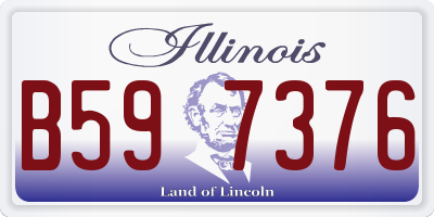 IL license plate B597376