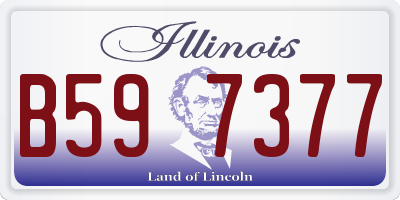 IL license plate B597377