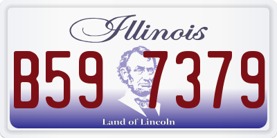 IL license plate B597379