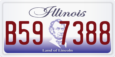 IL license plate B597388