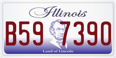 IL license plate B597390
