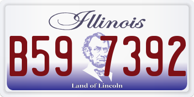 IL license plate B597392