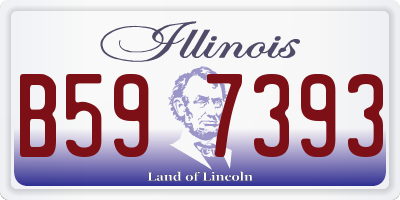 IL license plate B597393