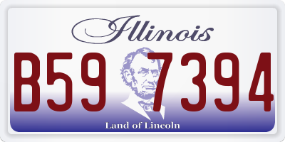 IL license plate B597394