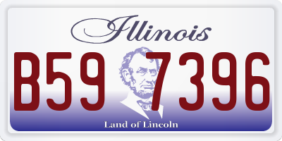 IL license plate B597396